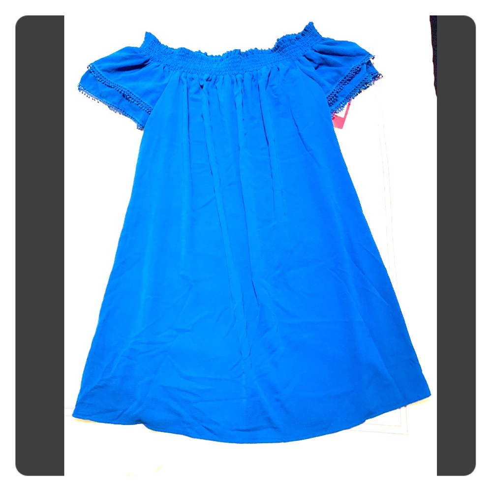 🏷 NWT Blue Off The Shoulder Dress